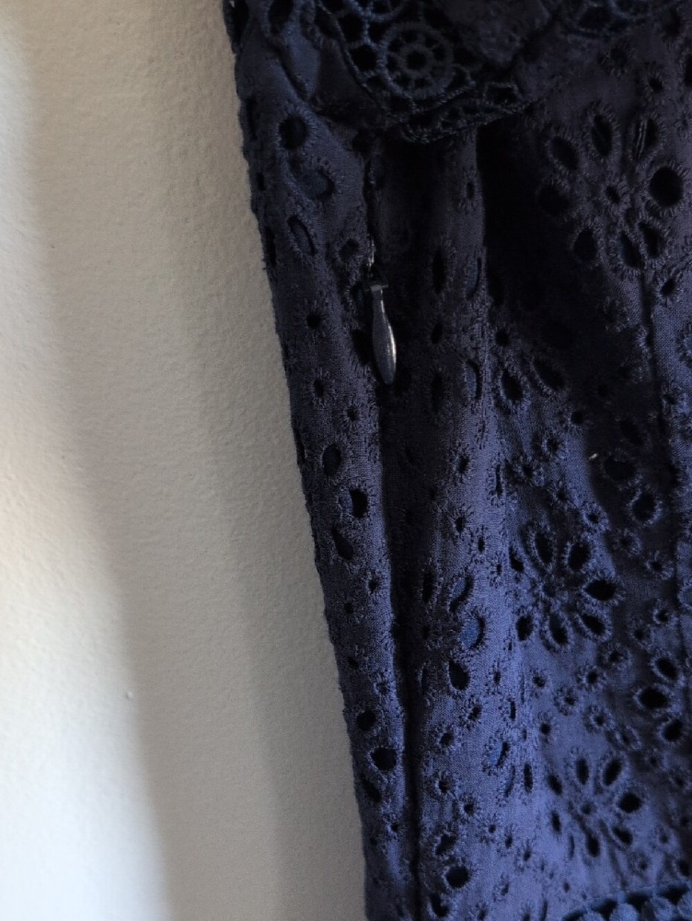 Daniel Cremieux Navy Eyelet Lace Fit-and-Flare Dress - Picture 5 of 5